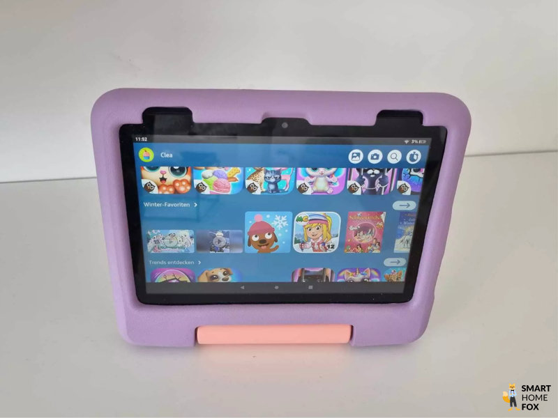 Startbildschirm des Amazon Fire HD 8 Kids Tablet
